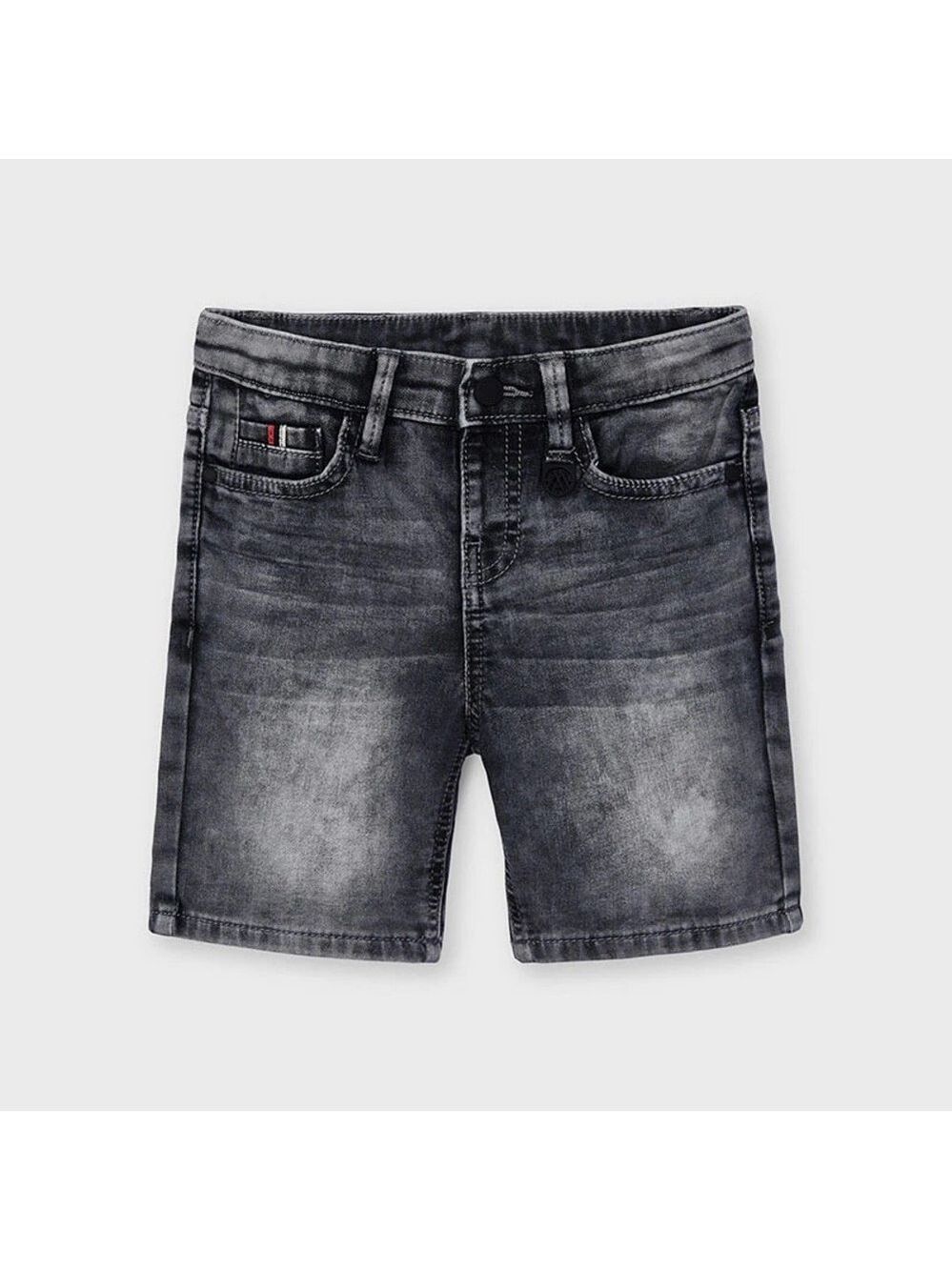 Size 7 Boys Mayoral Kids Black Denim Shorts